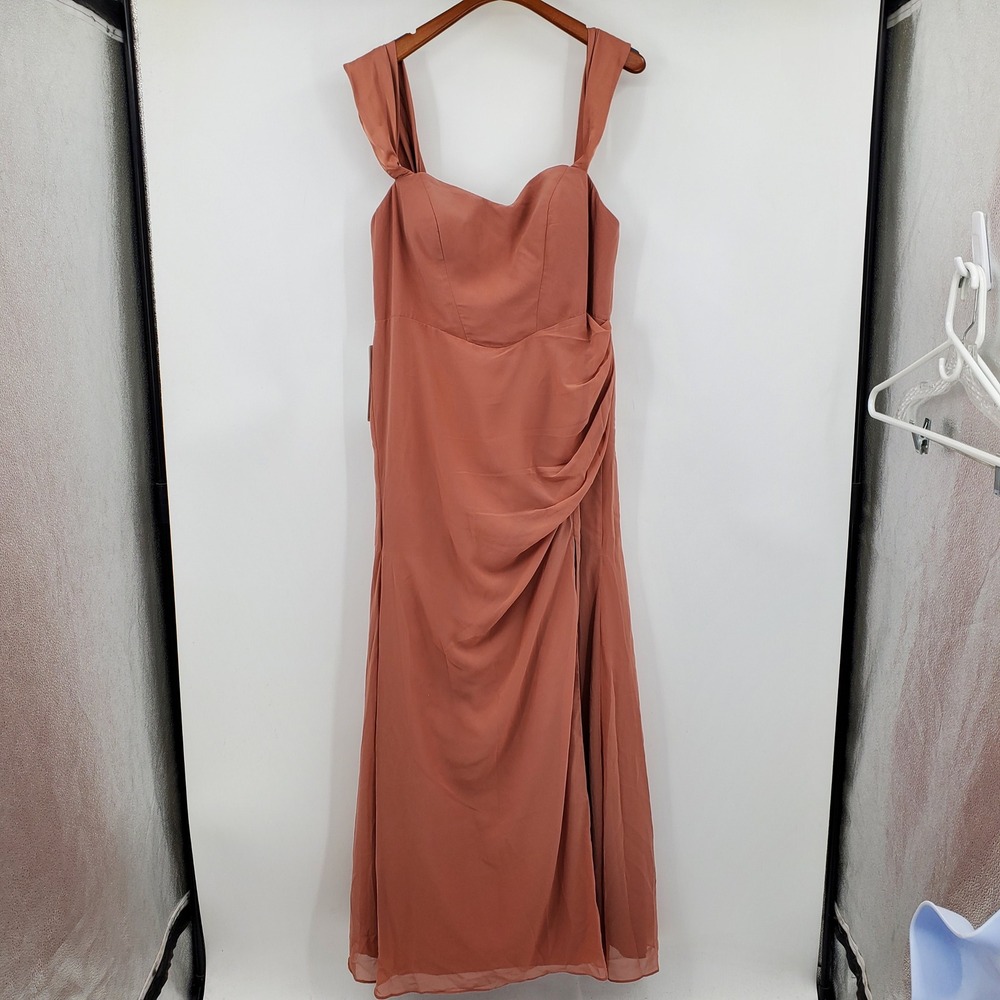 Azazie x Kendall + Kylie Cedar Rose Chiffon Mermaid Dress A16 Sweetheart Ruched